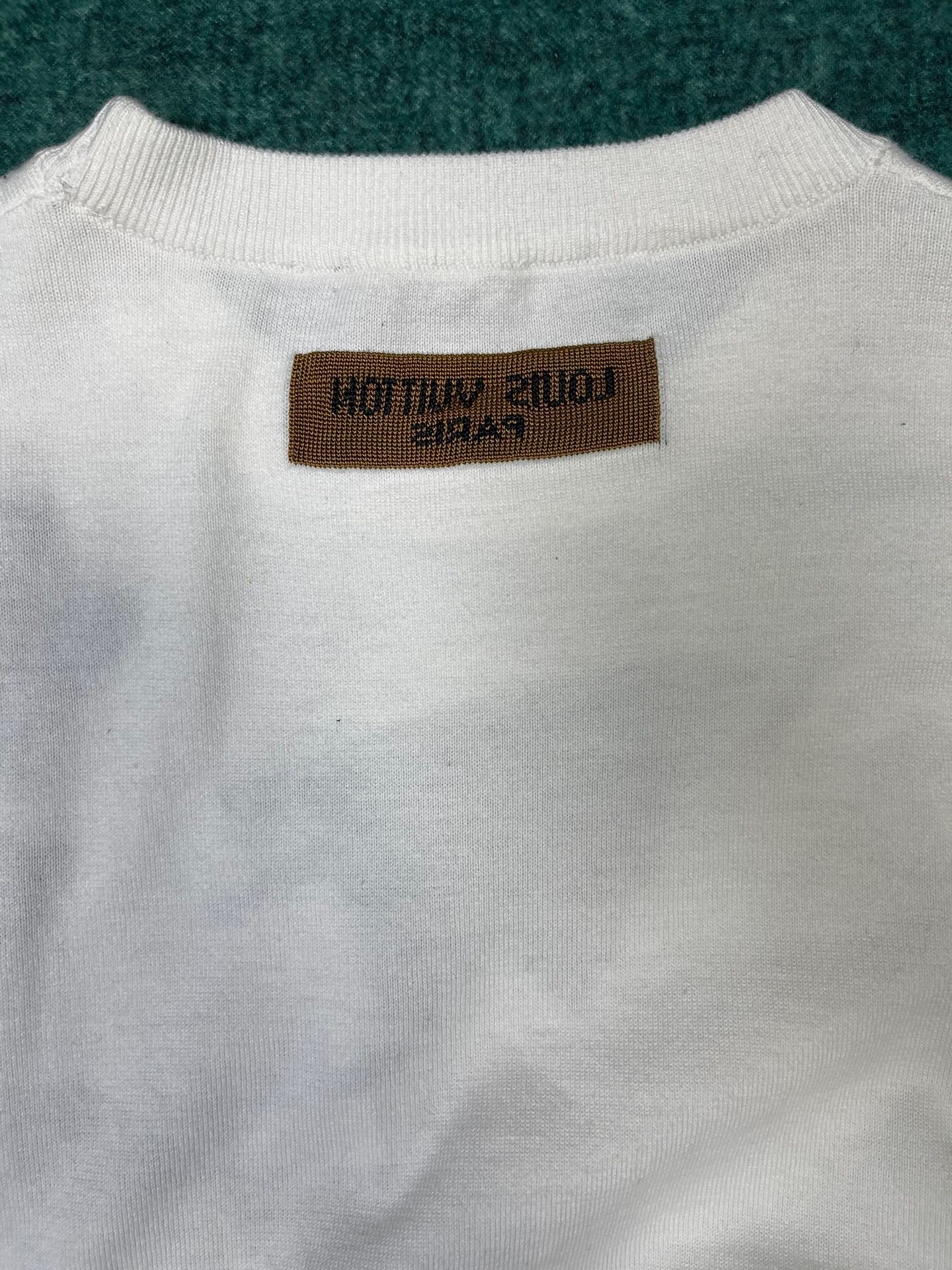 Louis Vuitton Monogram Comics Intarsia Short-Sleeved Crewneck Multicolor