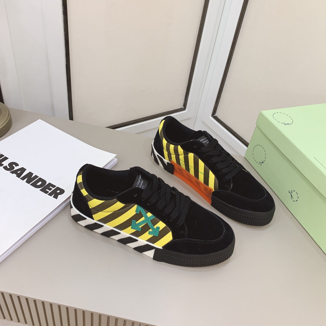 Off-White Low Vulc Black Yellow Green