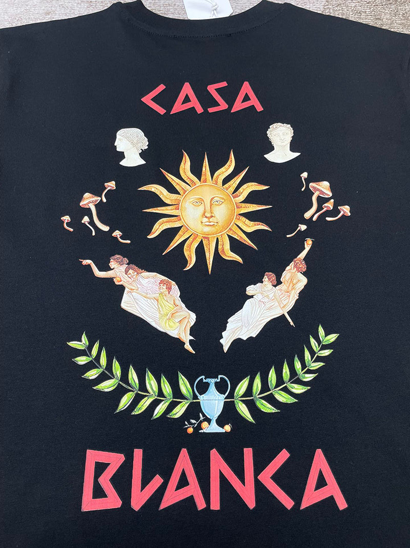 CASABLANCA Le Temple du Savoir T-Shirt Black