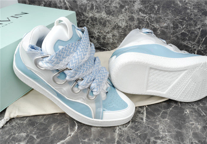 Lanvin Curb Sneaker White Light Blue