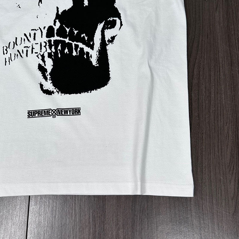 Supreme Bounty Hunter Skulls Tee White