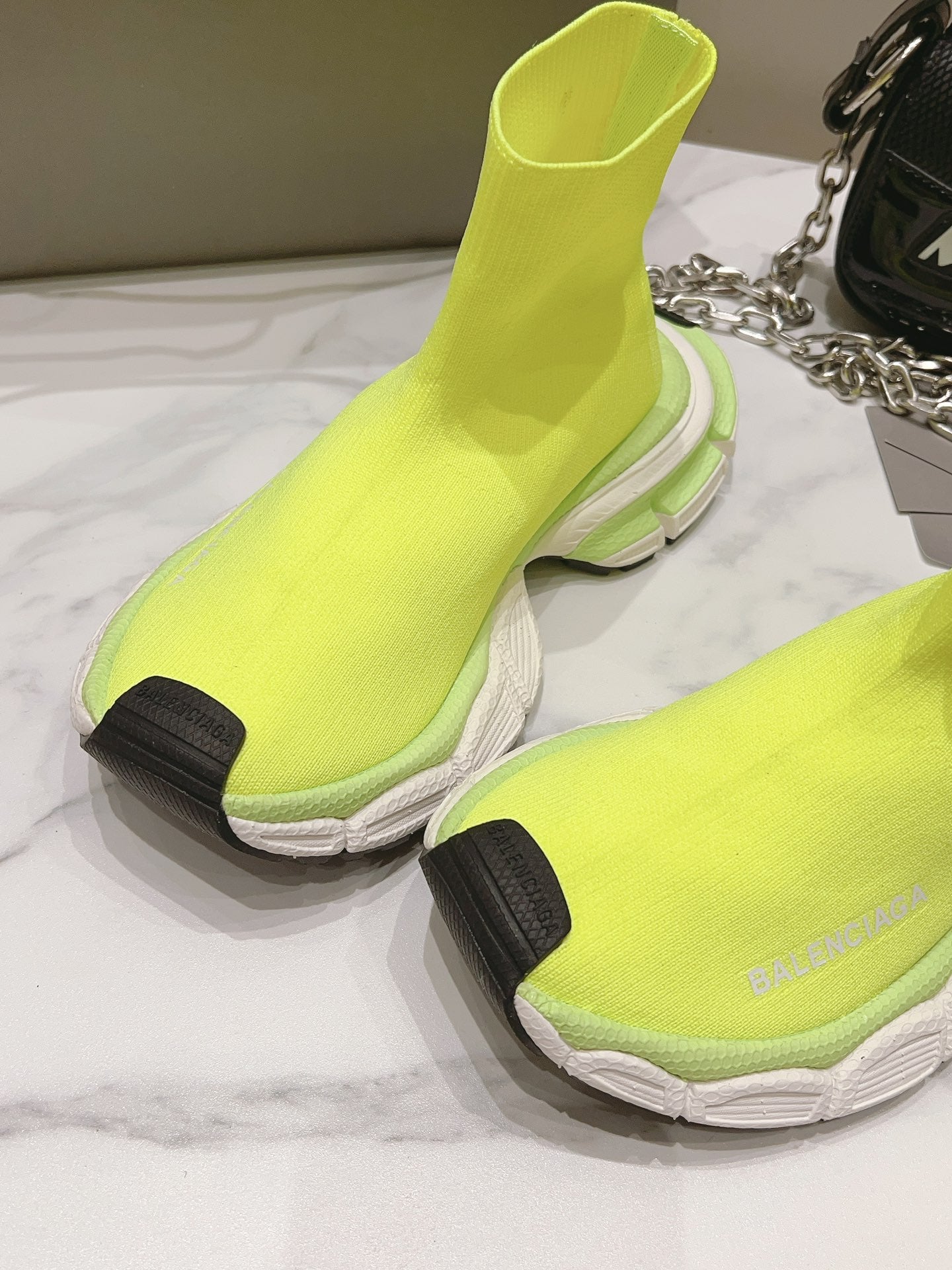 Balenciaga 3XL Sock Knit Sneakers Fluo Yellow