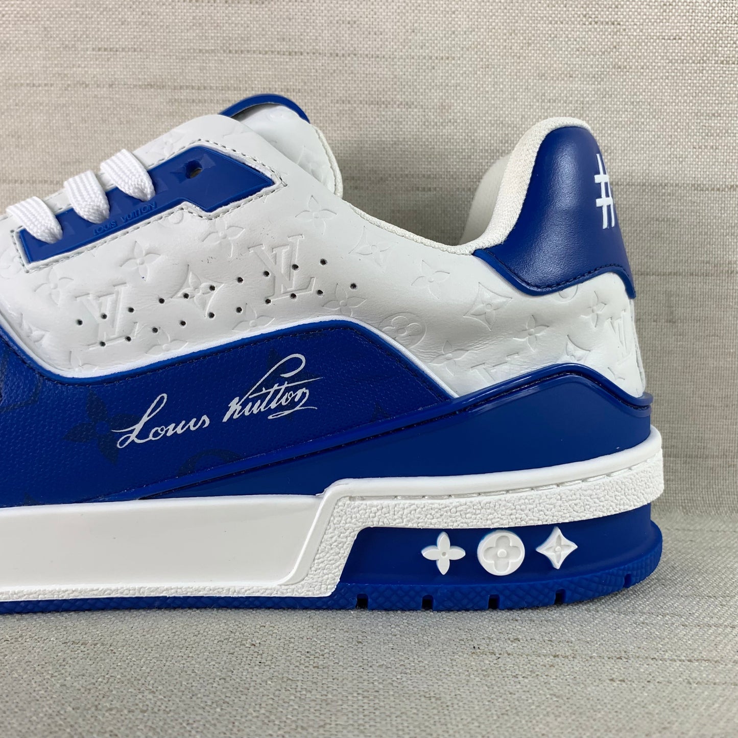 Louis Vuitton Trainer #54 Signature Blue White