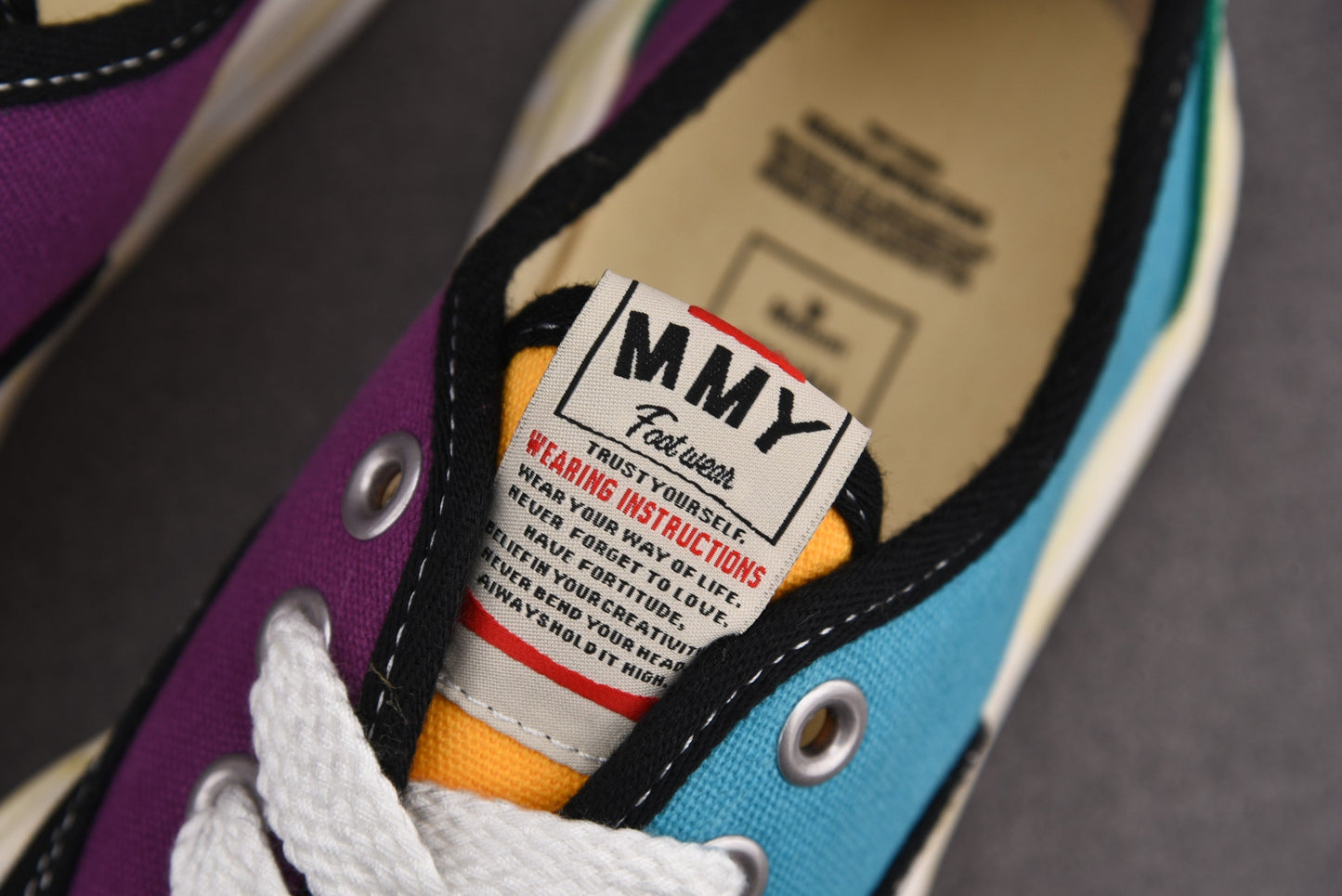 Maison Mihara Yasuiro Baker OD OG Sole Canvas Low Blue