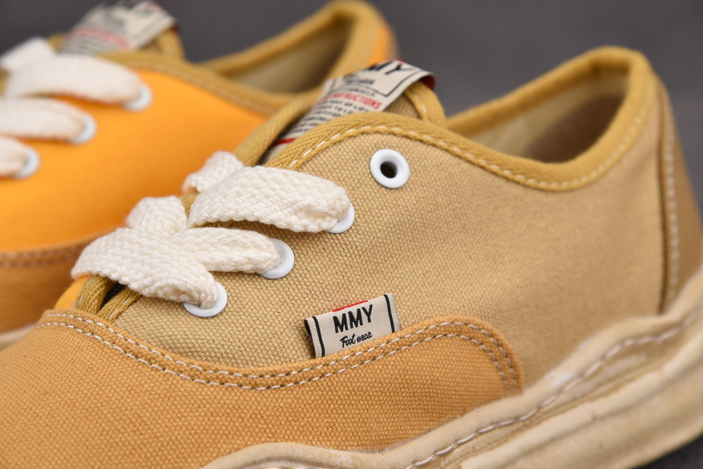Maison Mihara Yasuiro Baker OD OG Sole Canvas Low Yellow