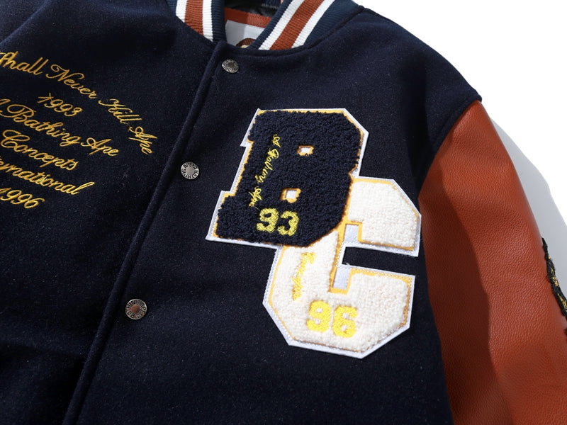 BAPE x Concepts Varsity Jacket Navy