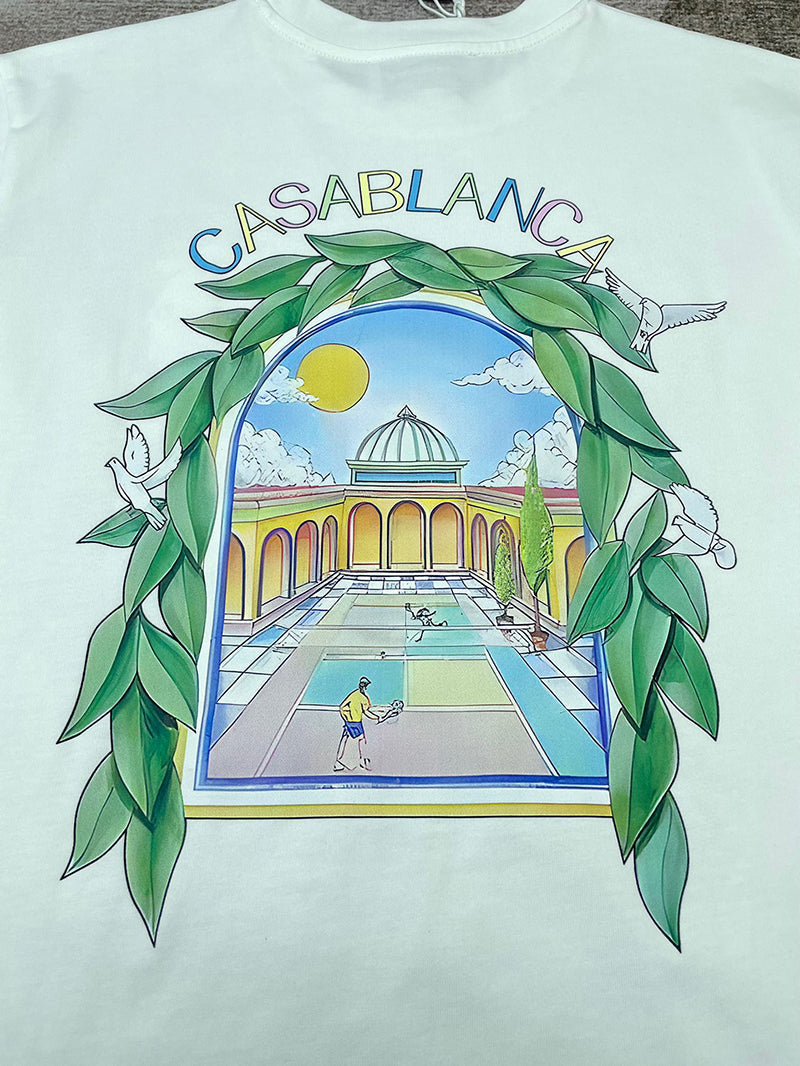 CASABLANCA L’arche Tennis Club T Shirt White