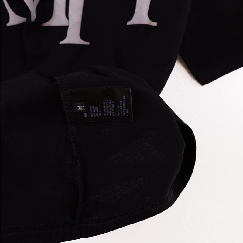 AMIRI Staggered Logo T-Shirt Black