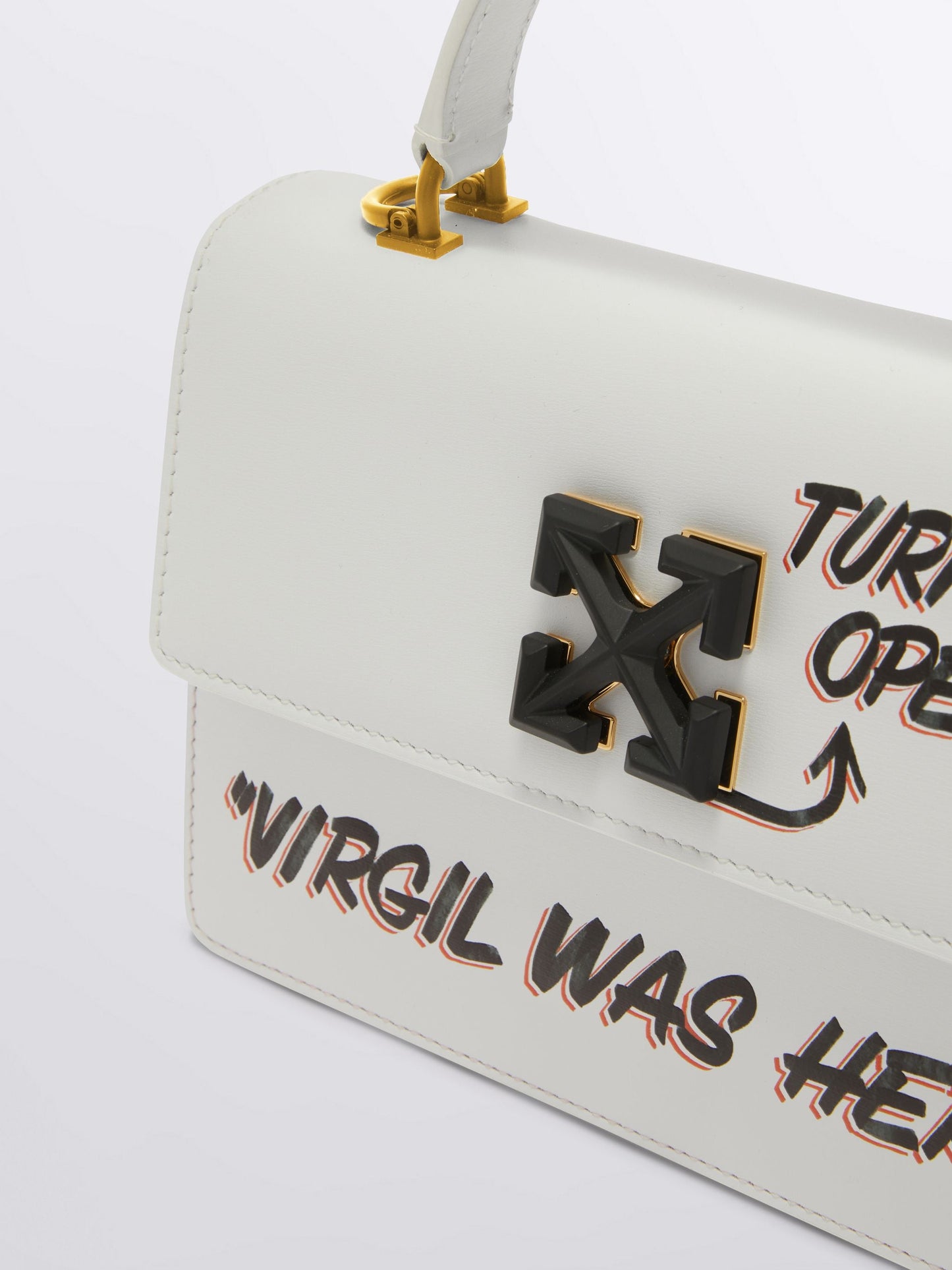 OFF-WHITE "CASH INSIDE" 1.4 Tote Jitney Bag White