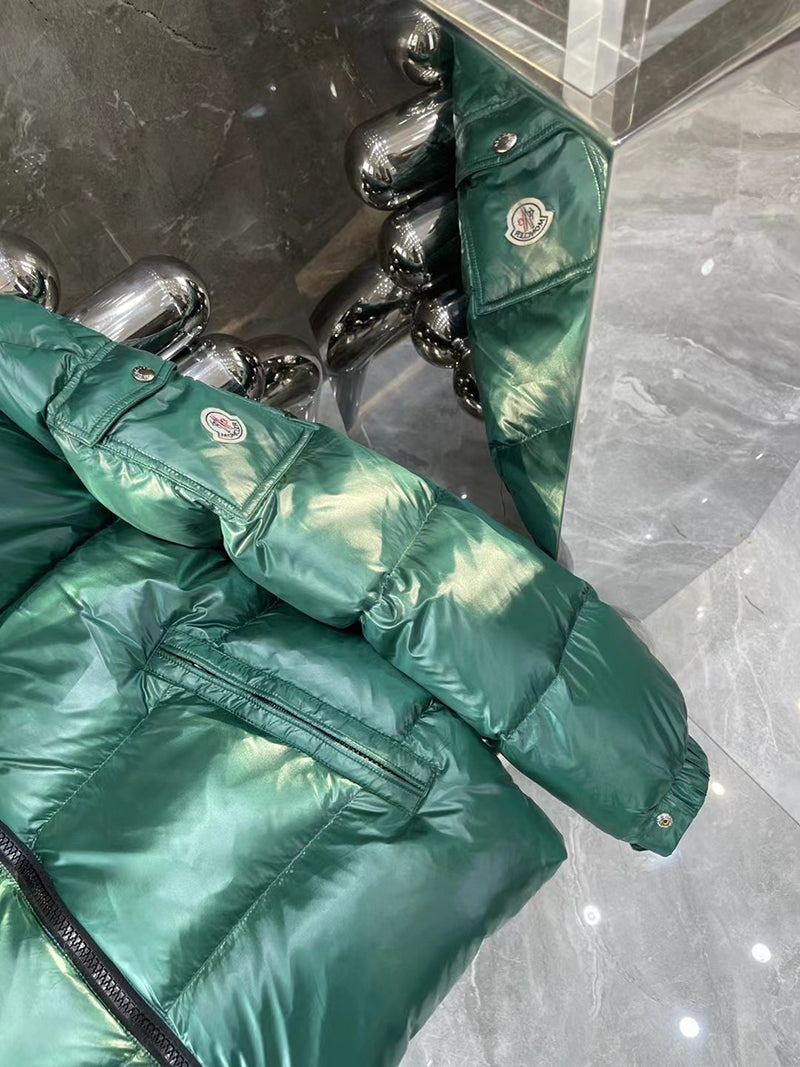 Moncler Ecrins Green Nylon Down Jacket
