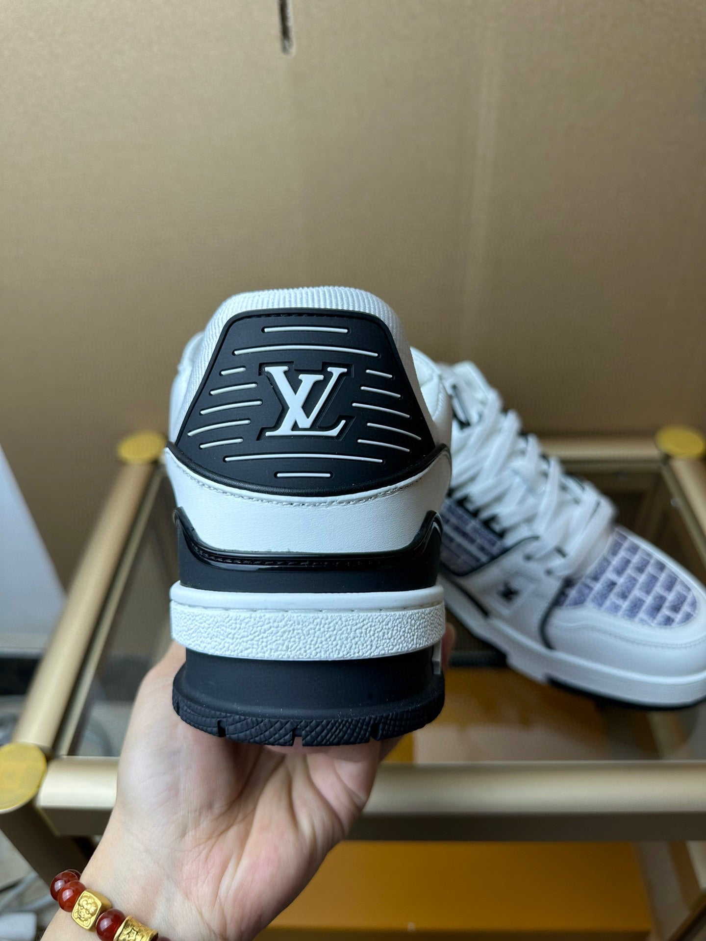 Louis Vuitton LV Trainer Lady Pink White Black