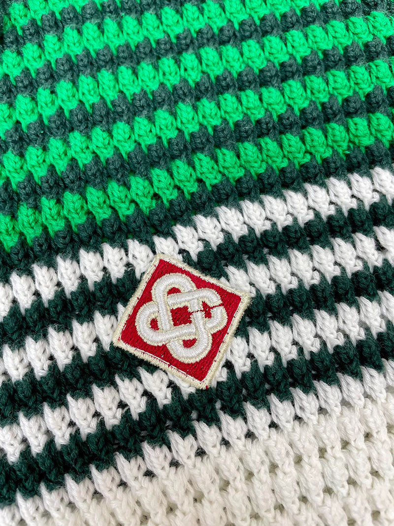 CASABLANCA Tennis Crochet Shirt in Green