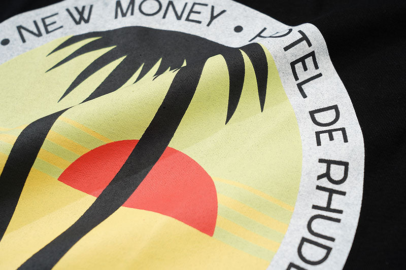 Rhude Twin Palms Tee Black