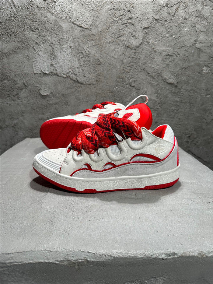 Lanvin Curb Sneaker White Red