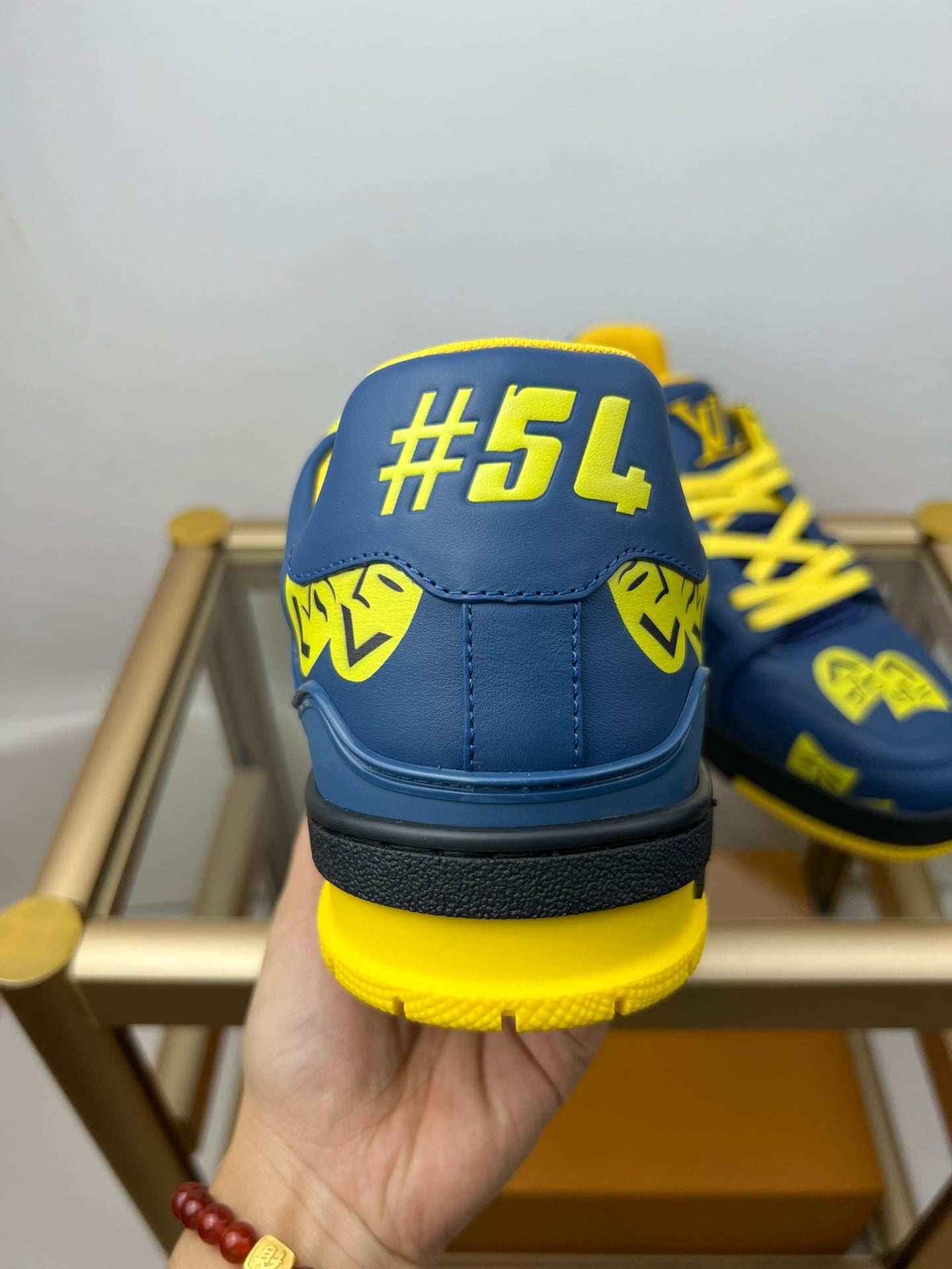 Louis Vuitton LV Trainer Navy Yellow