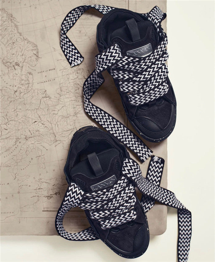 Lanvin Black Curb Sneakers