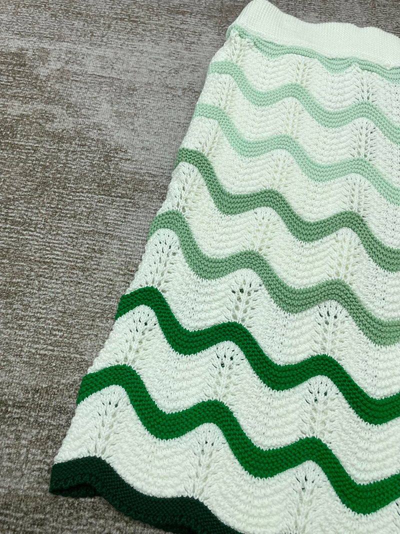 CASABLANCA Gradient Wave Texture Shorts