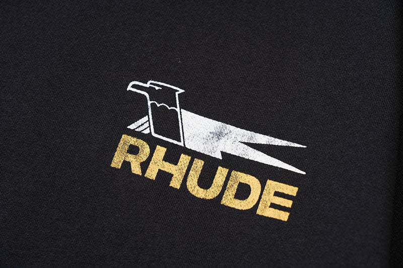 Rhude Eagle logo Tee Black