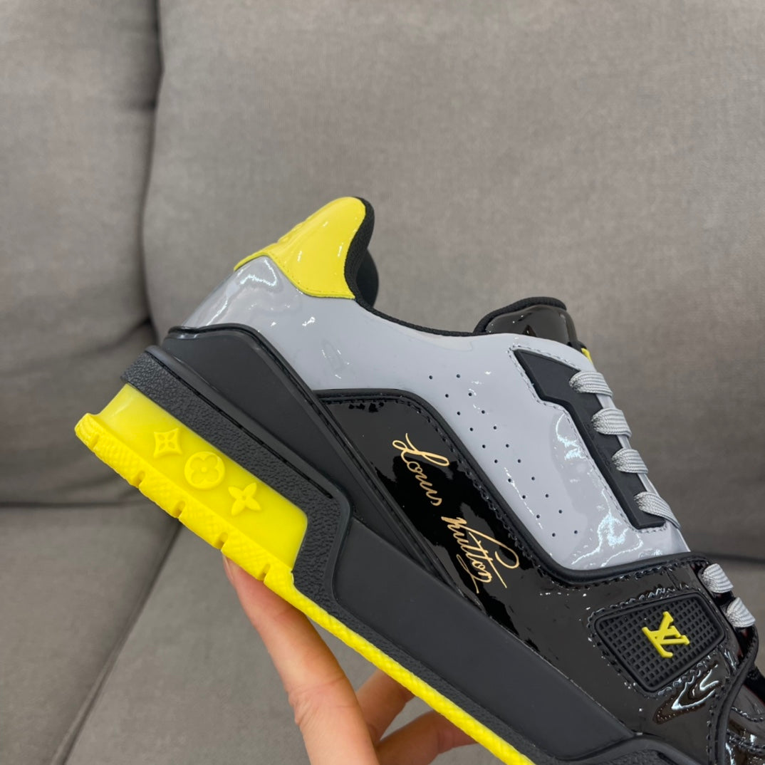 Louis Vuitton LV Trainer Black Yellow