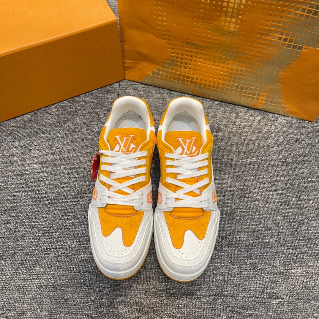 Louis Vuitton LV Made Trainer Monogram Denim White Yellow