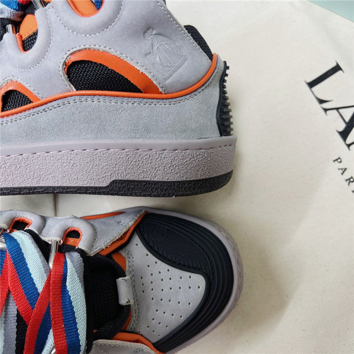 Lanvin Curb Sneaker Grey Orange