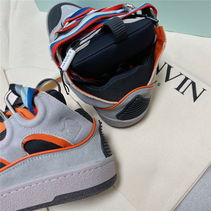 Lanvin Curb Sneaker Grey Orange