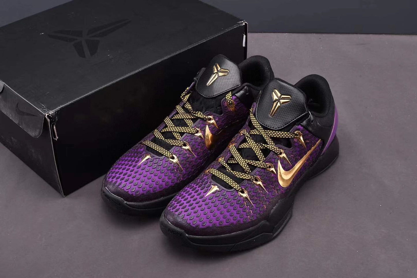 Nike Kobe 7 Black Purple Gold