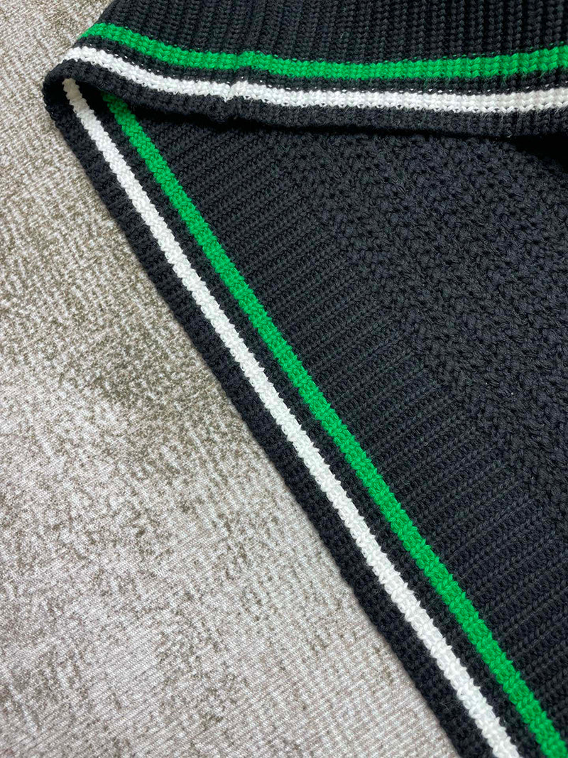 Casablanca Crochet Effect Tennis Shacket Black