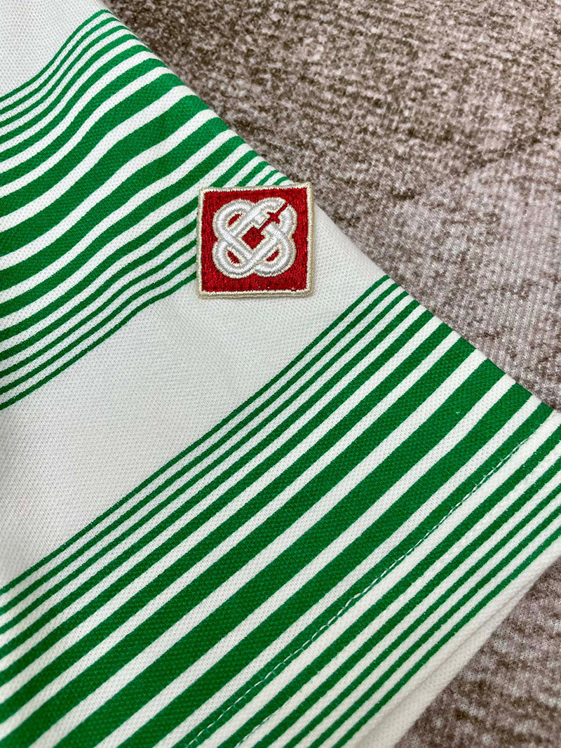 CASABLANCA Gradient Stripe Interlock Polo Shirt