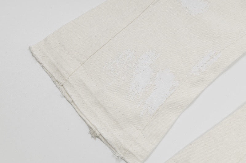 Gallery Dept GD Logo Cargo Flared Pants White