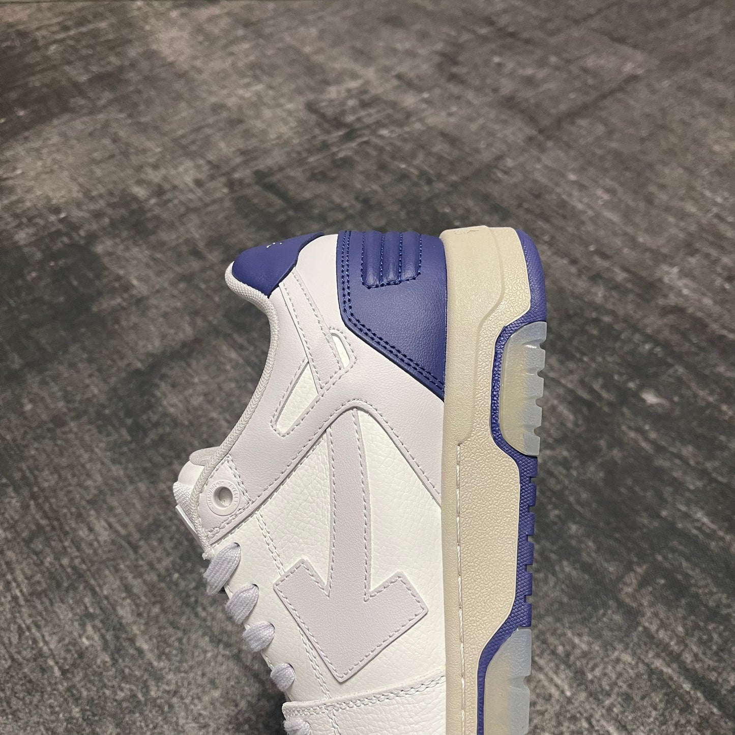 Off-White Out Of Office Calf Leather Light Grey Navy