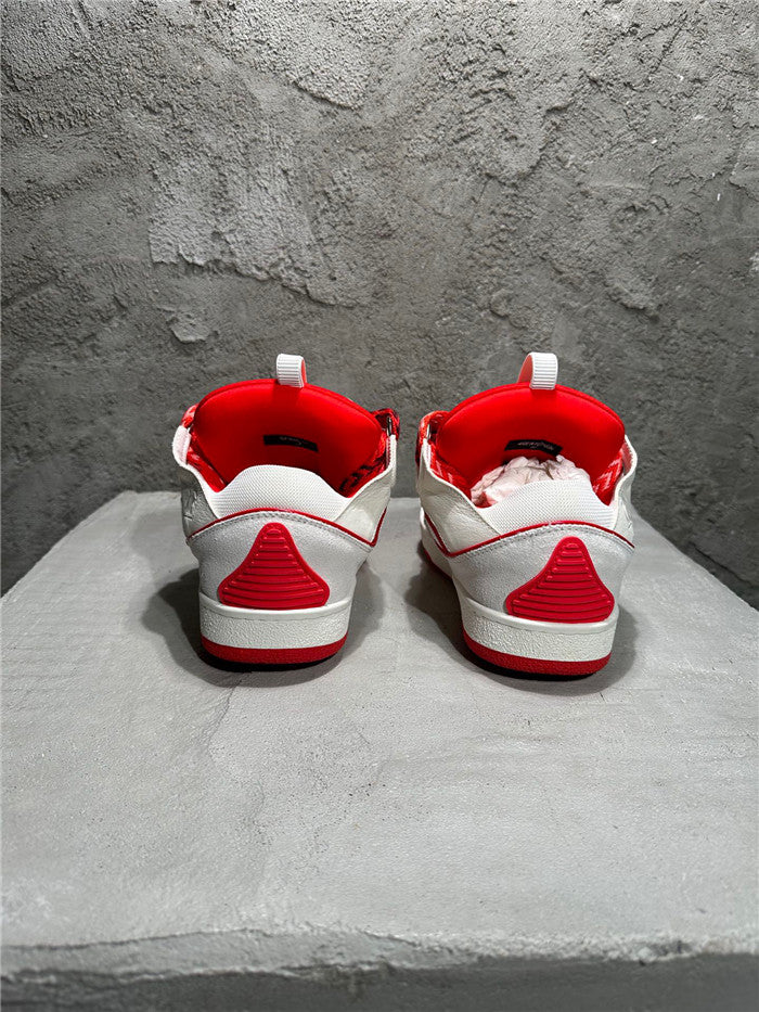 Lanvin Curb Sneaker White Red