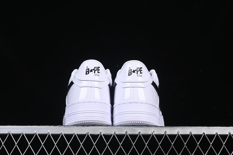 A Bathing Ape Bape Sta #2 White Patent