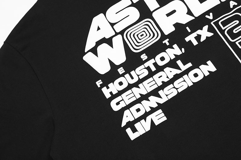 Travis Scott Astrofest Staff 2019 Tee Black
