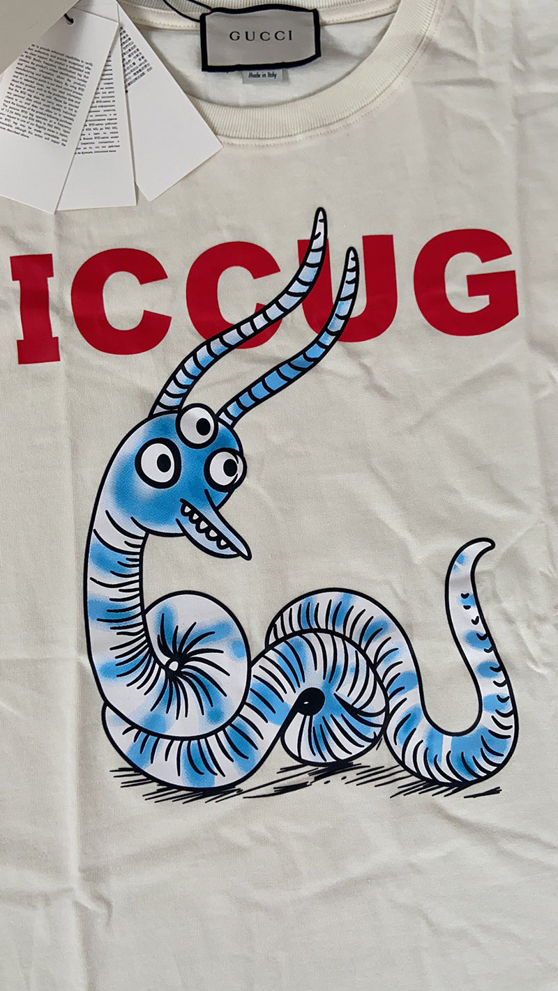 GUCCI Iccug Animal Print T-shirt