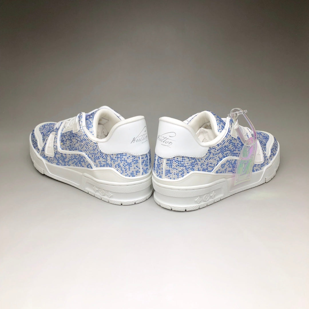 Louis Vuitton LV Trainer Azur Stone