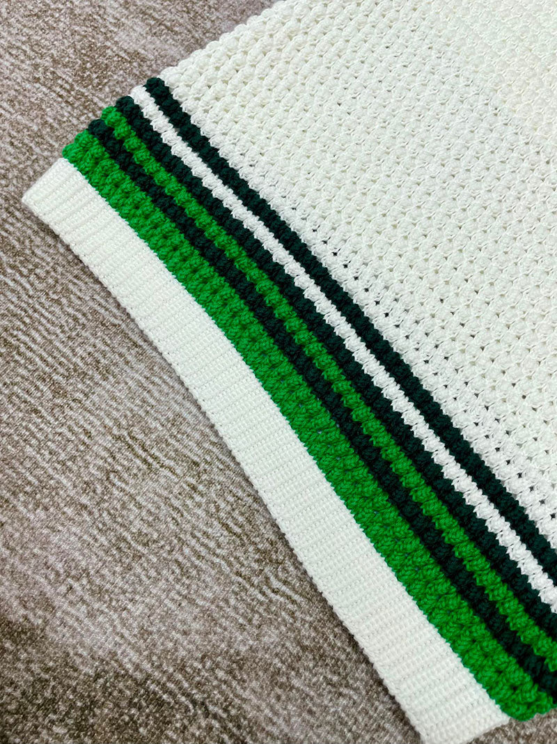 CASABLANCA Tennis Crochet Short in Green