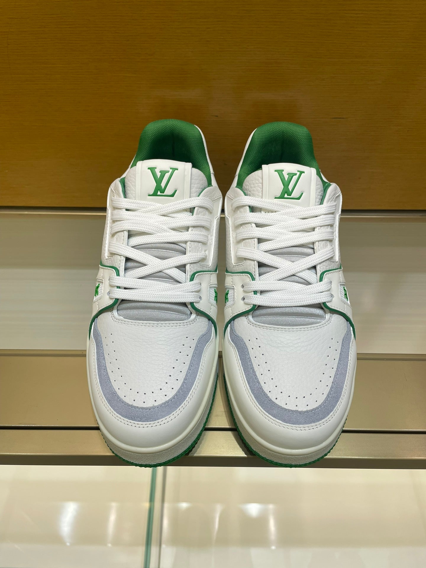 Louis Vuitton Trainer #54 Signature White Green