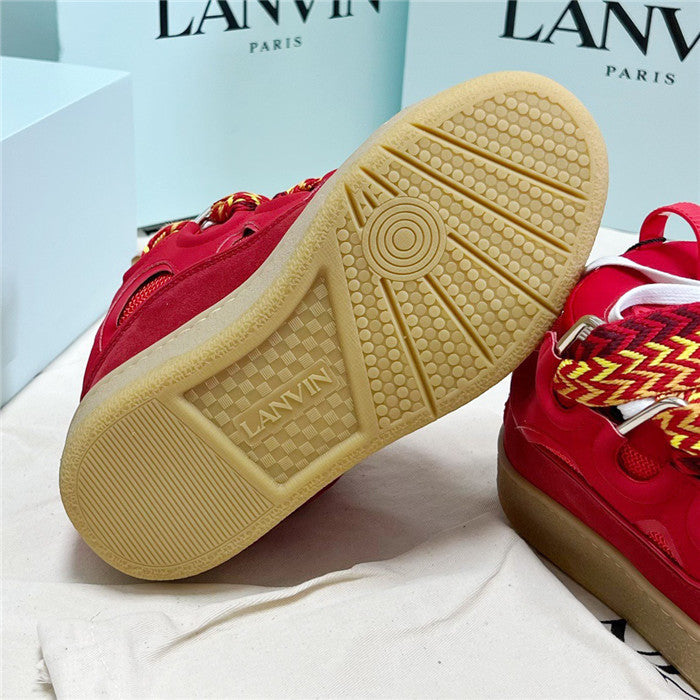 Lanvin Curb Sneaker Poppy Red