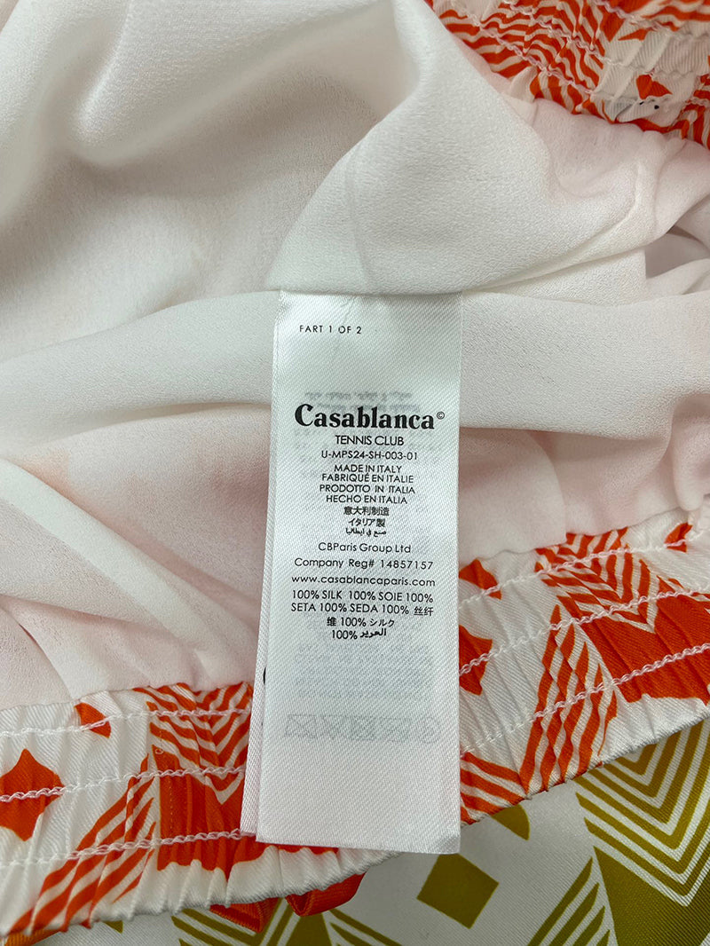 CASABLANCA Gradient Heart Monogram Sport Silk Short