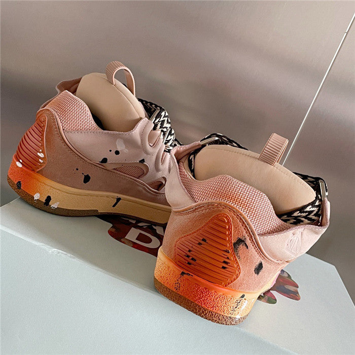 Lanvin Leather Curb Gallery Dept. Pale Pink Multi
