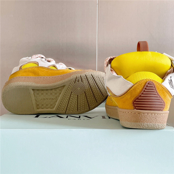 Lanvin Curb Sneaker Yellow Beige.