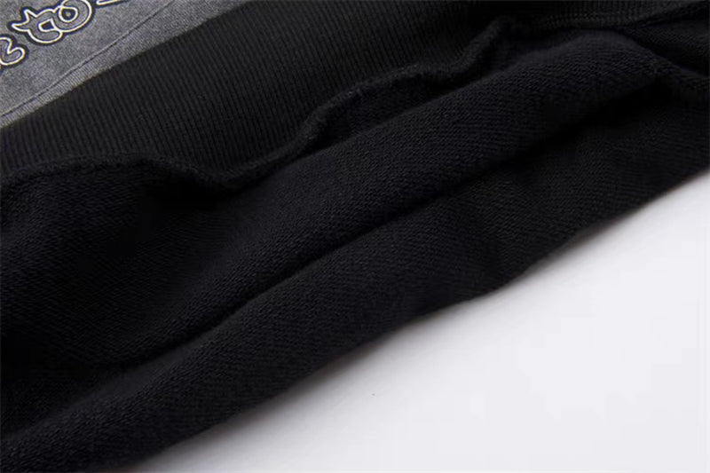 Hellstar Vintage washed Stars Hoodie Black