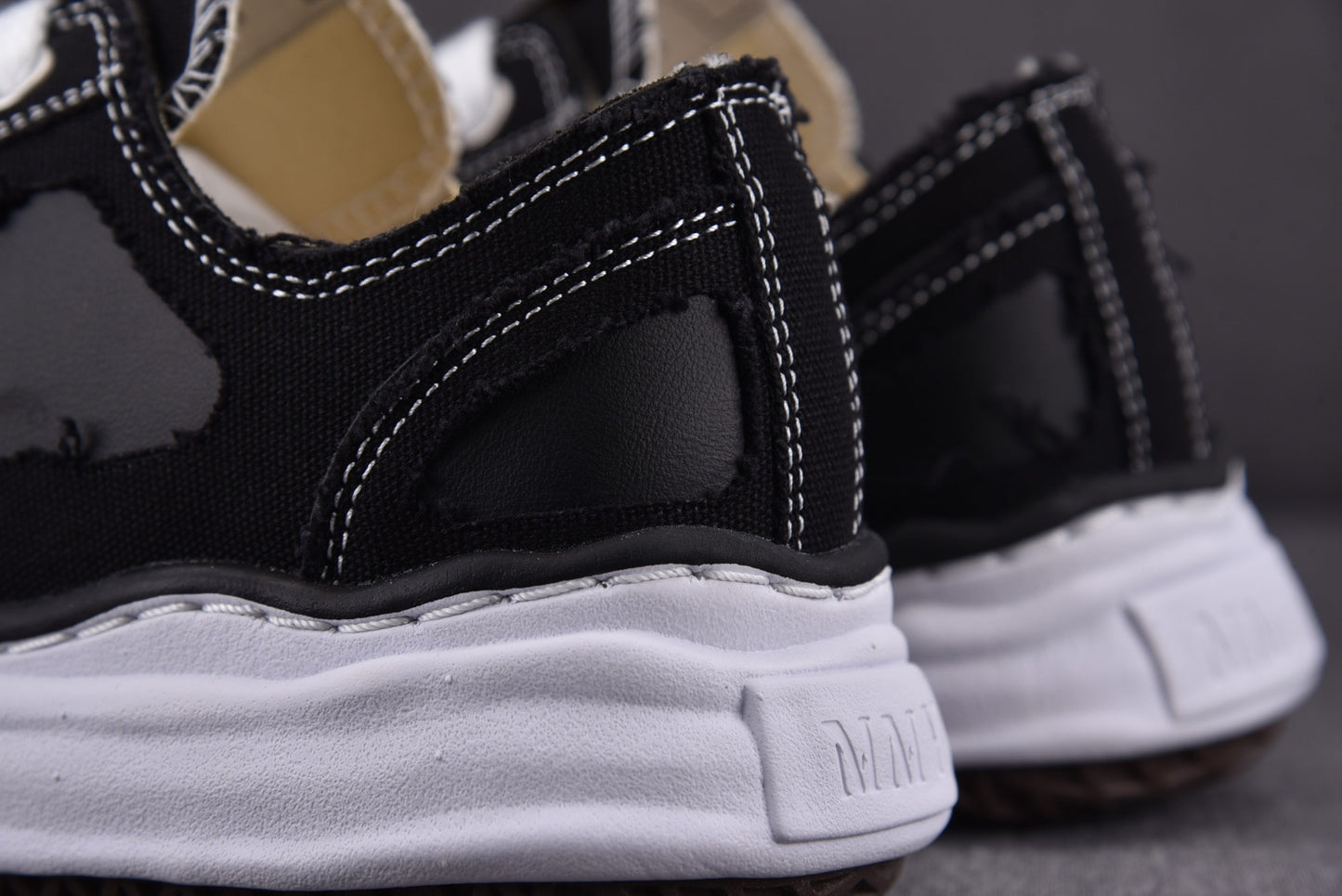 Maison Mihara Yasuiro Baker OG fringed cotton-canvas Black