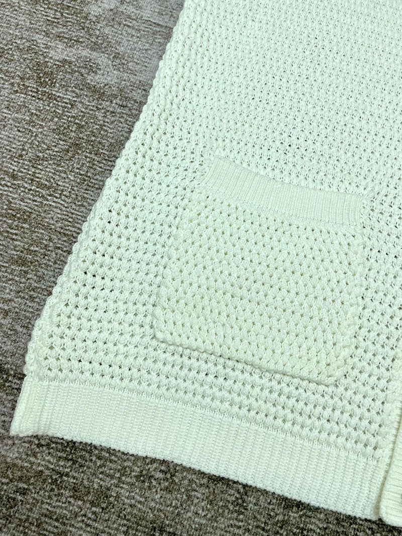 CASABLANCA Tennis Crochet Shirt in Green
