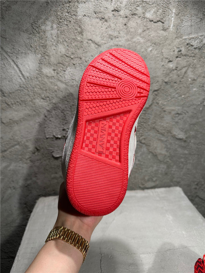 Lanvin Curb Sneaker White Red