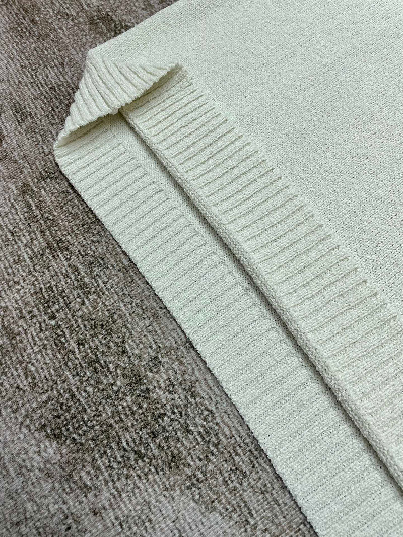 CASABLANCA Logo Patch Check Panelled Knitted Polo Shirt