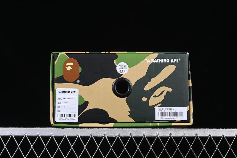 A Bathing Ape Bape Sta #2 White Patent