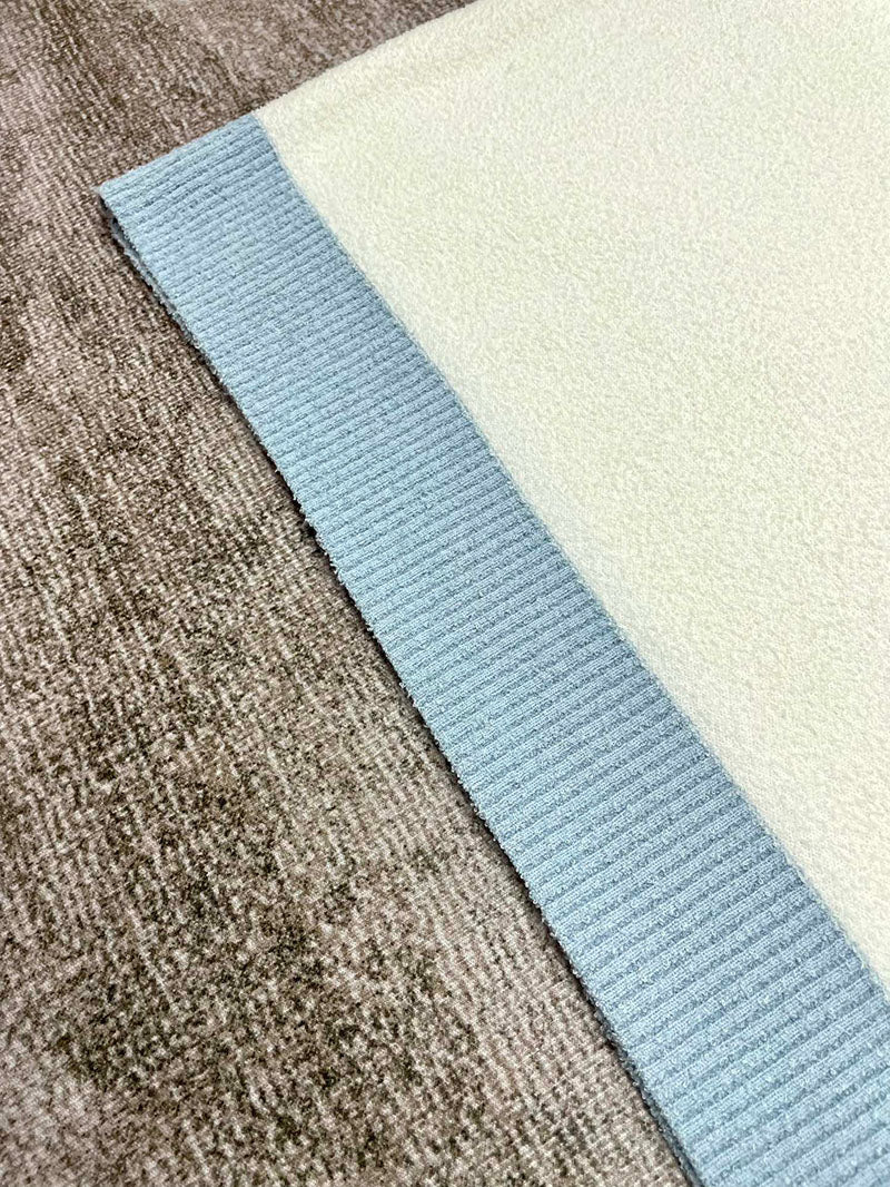 CASABLANCA Colour Blocking Boucle Polo Shirt White/Blue
