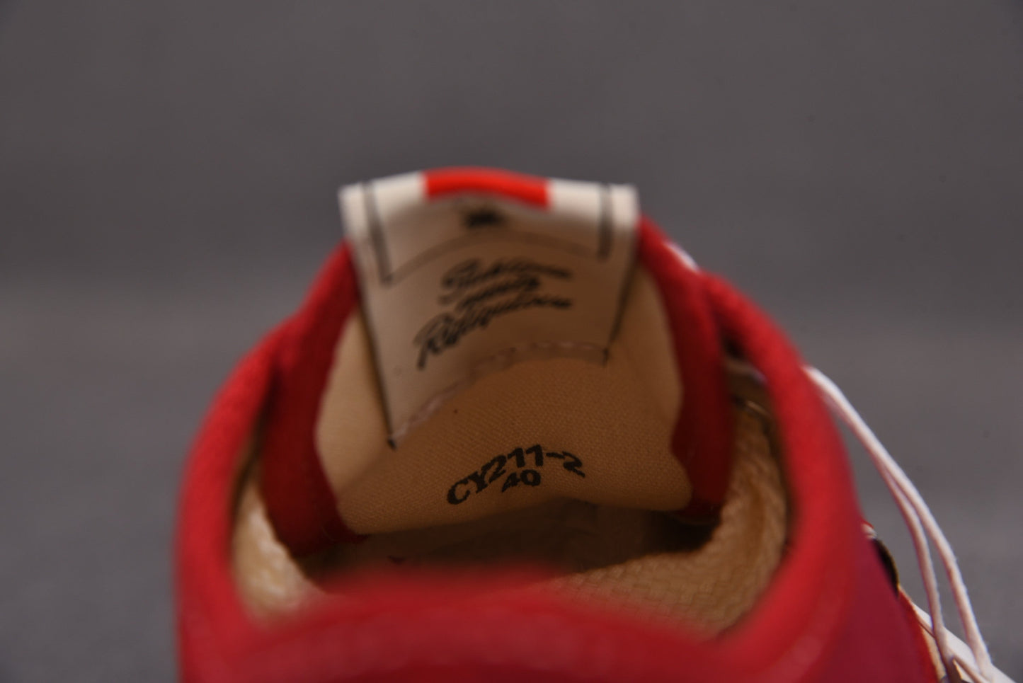 Maison Mihara Yasuiro Baker OG Sole Over Dyed Canvas Low Red